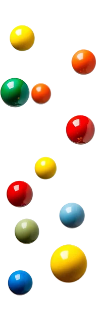 Colored Lottery Balls